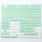 Cyan 104+10 Keycaps Set PBT Crystal Translucent Cherry Profile for Mechanical Gaming Keyboard